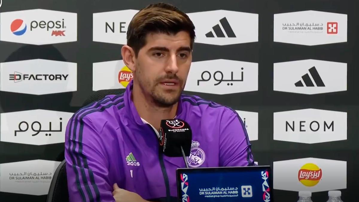 Courtois: "Será un partido difícil. Es importante ganar y ya veremos en la final"