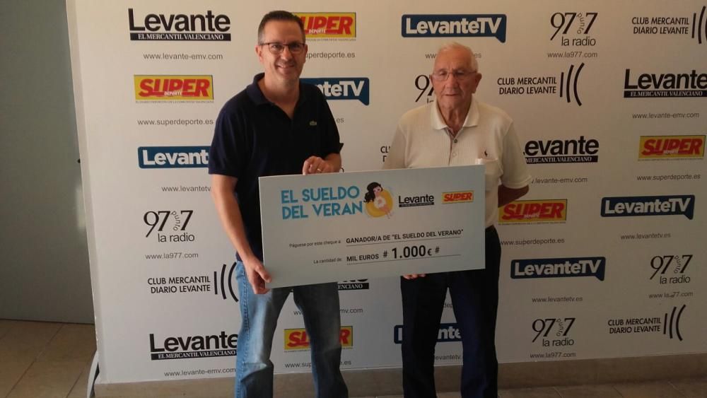 Premiados con el 'Sueldo del verano' de Levante-EMV