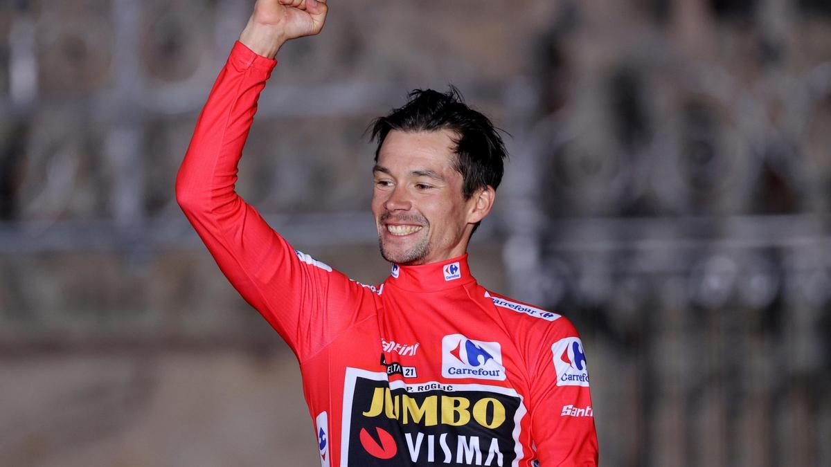 Primoz Roglic, ganador de la Vuelta a España 2021.
