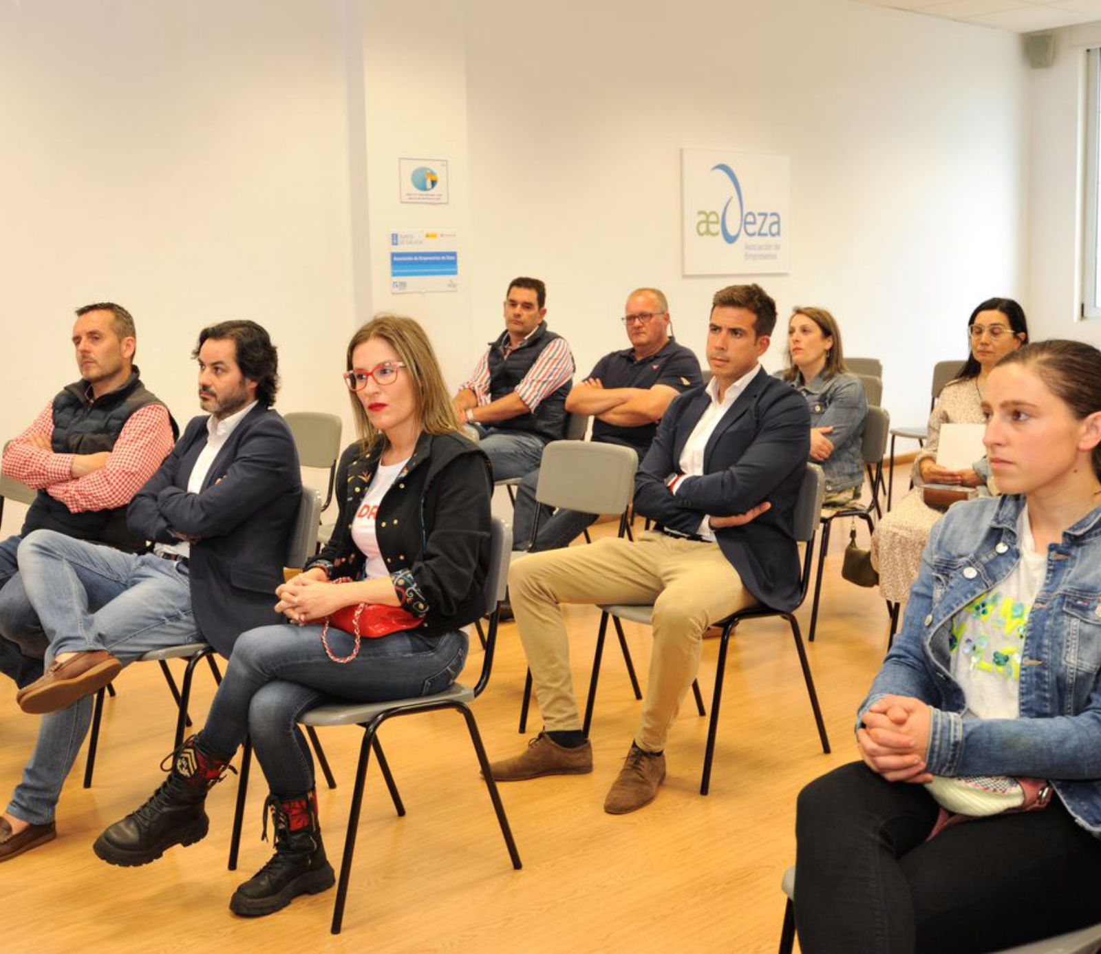 Instante de la asamblea de ayer. 