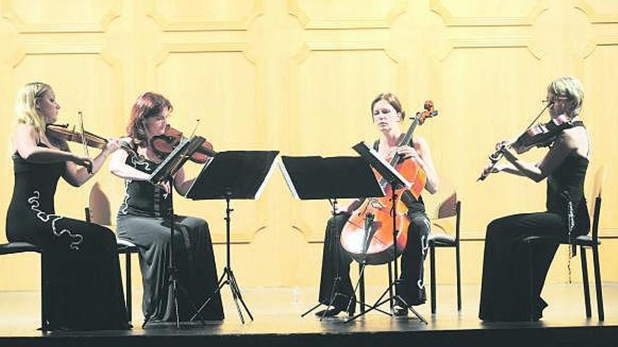 Las mujeres del cuarteto «Venus» llenan el Filarmónica con Schubert 
 y Mendelssohn