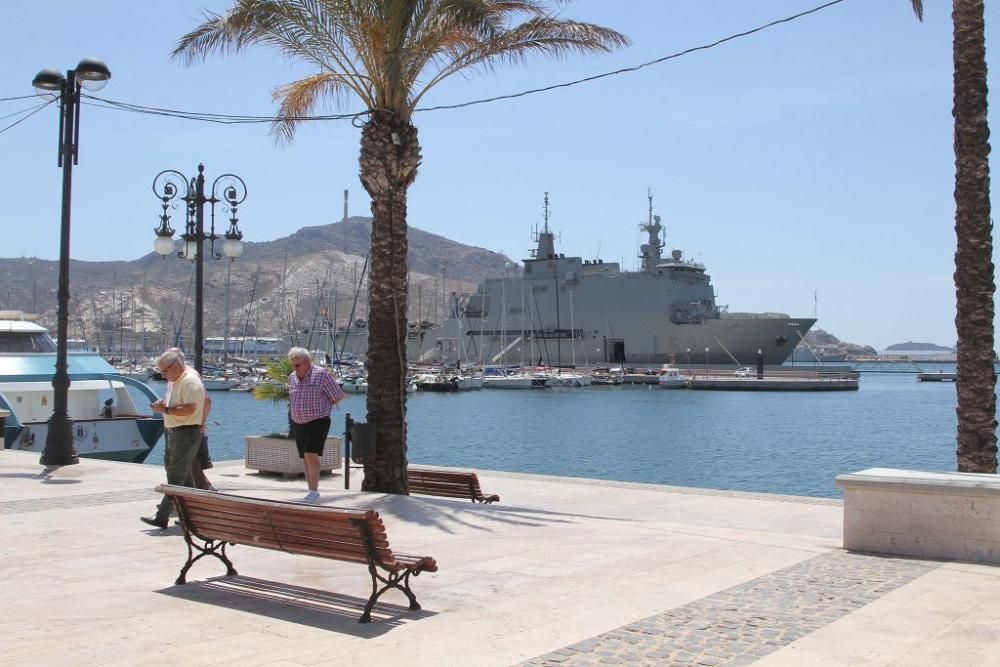 Jornada de puertas abiertas del buque Castilla en Cartagena