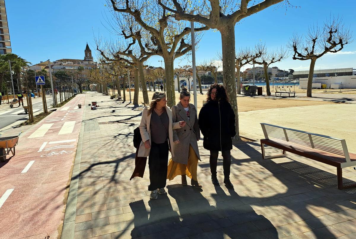 La visita que s'ha fet aquest dijous a les obres del passeig del Mar
