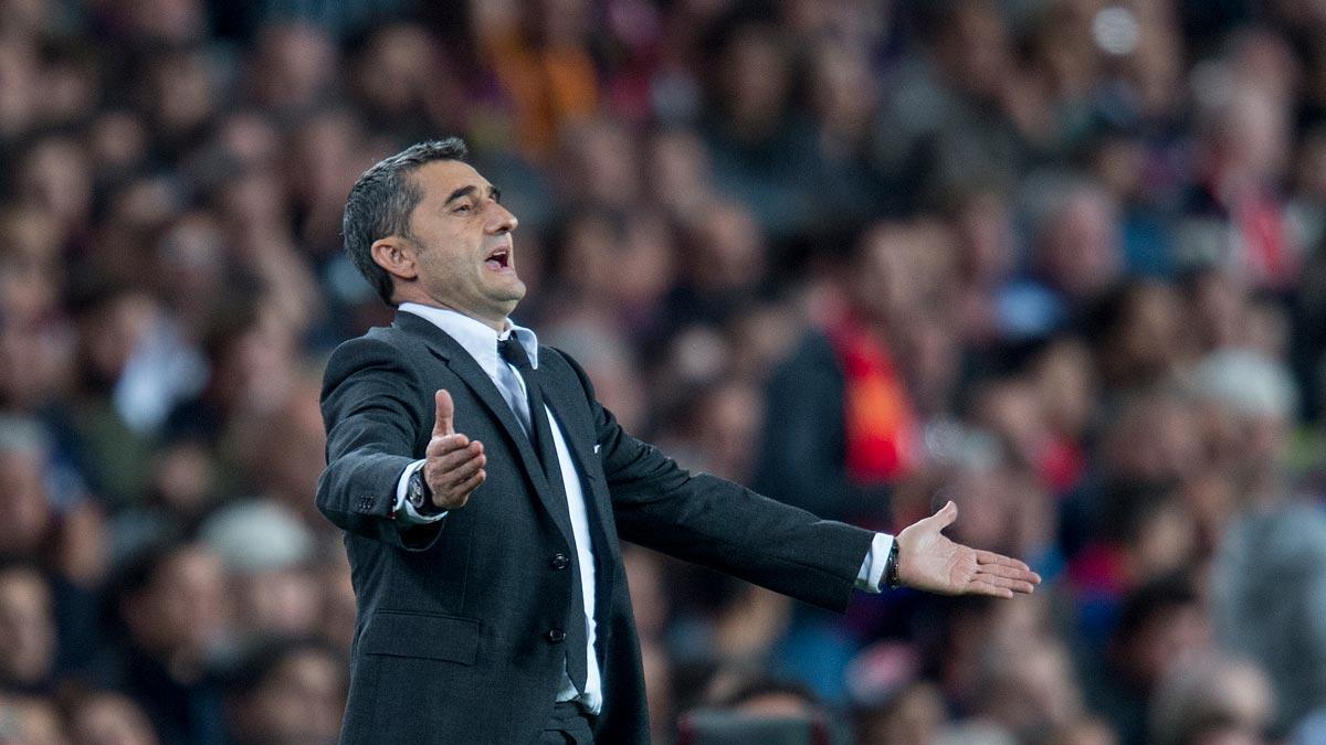 Valverde, entrenador del Barça: "Es un gran resultado, pero la eliminatoria está abierta"