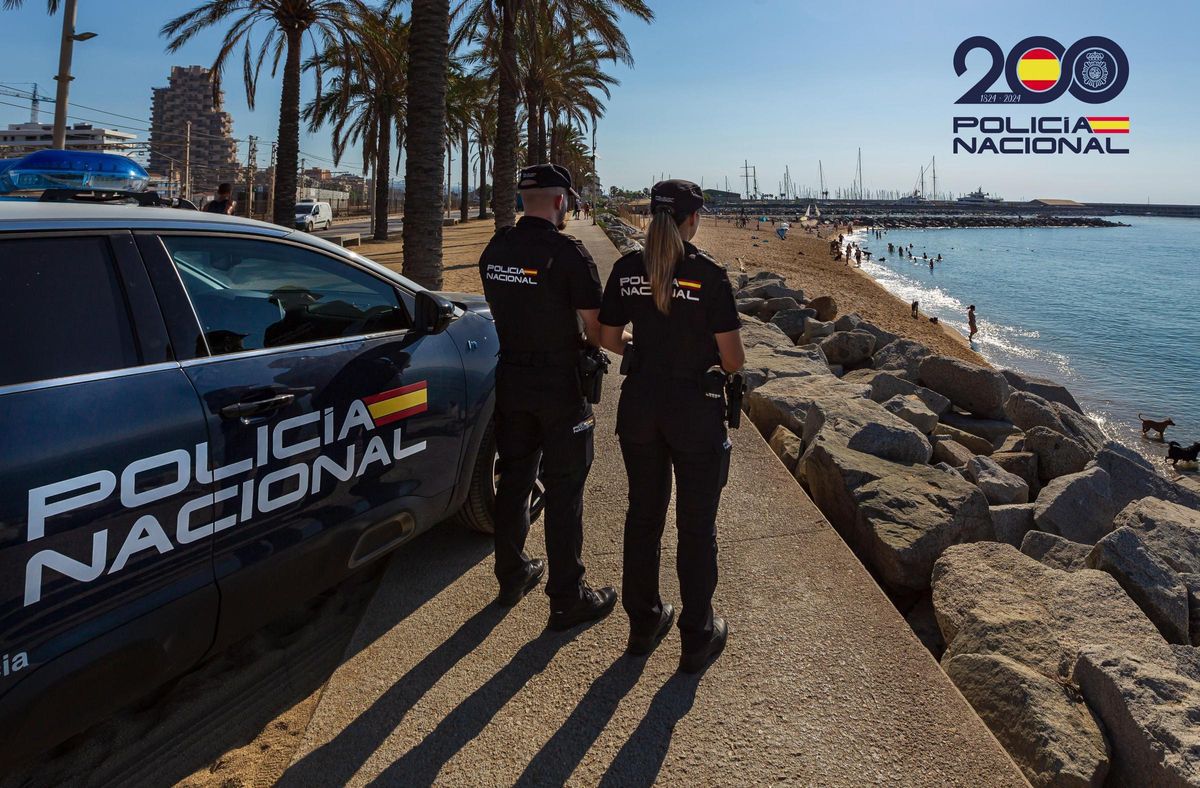 Agentes de la Policía Nacional en Lloret de Mar