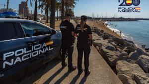 Agentes de la Policía Nacional en Lloret de Mar