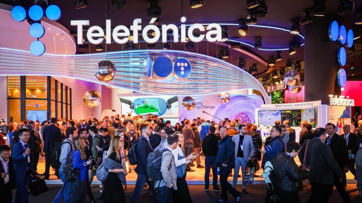 L'estand de Telefónica al MWC 2024