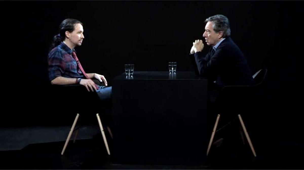 Pablo Iglesias amb Iñaki Gabilondo.