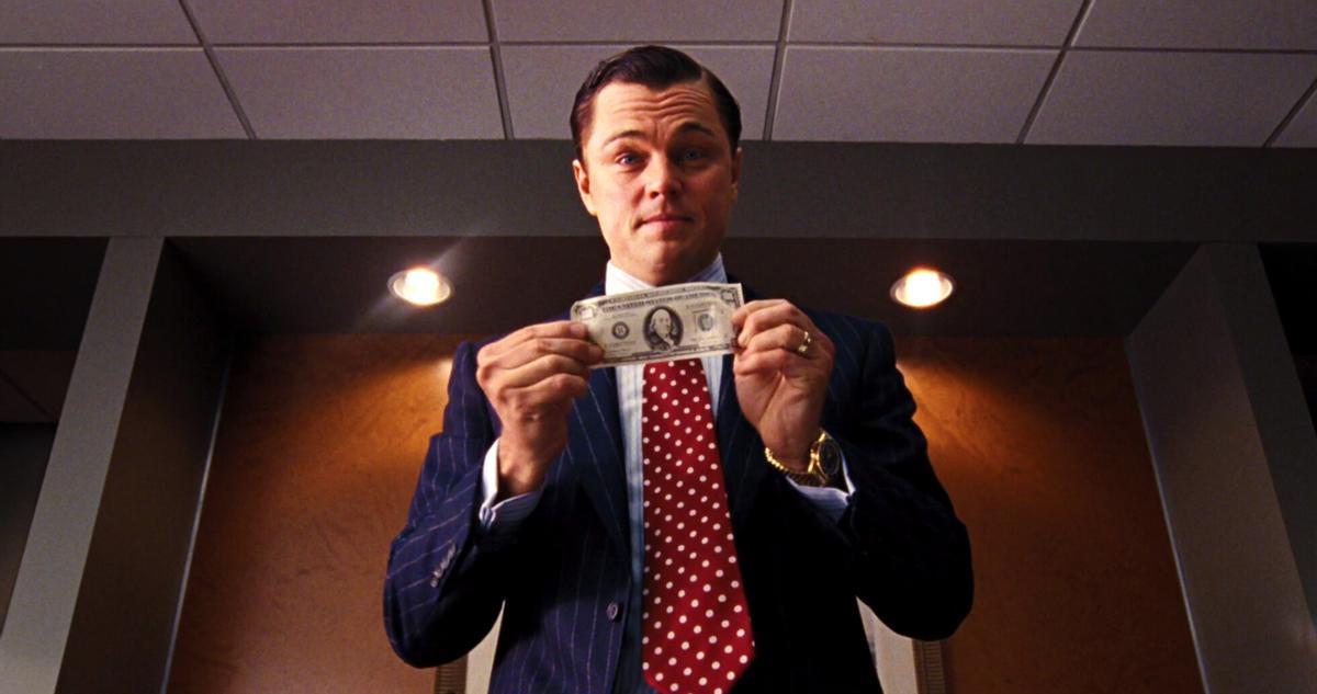 Leonardo DiCaprio en 'El lobo de Wall Street', de Martin Scorsese.