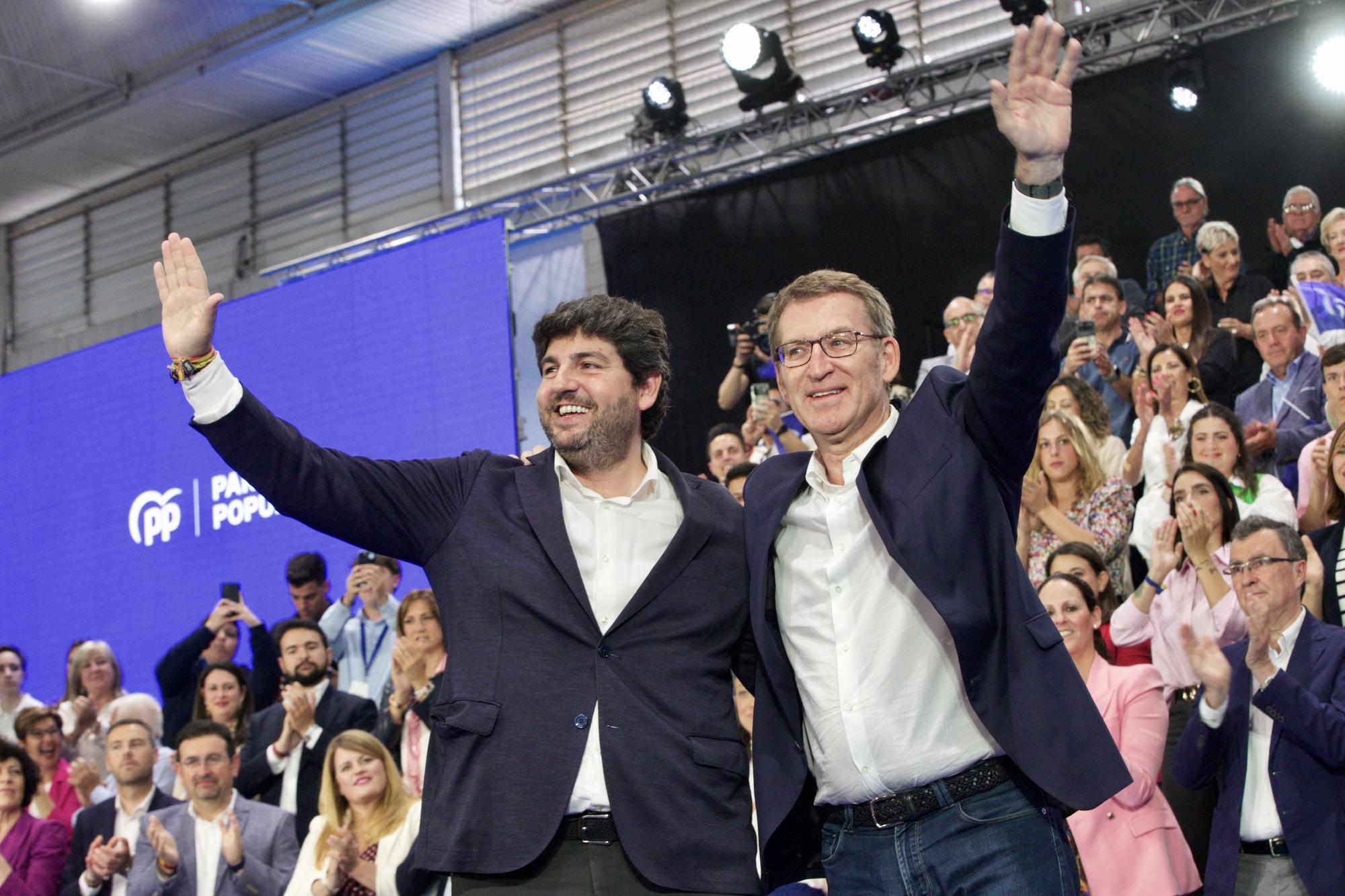 Acto del PP en Murcia con Feijóo