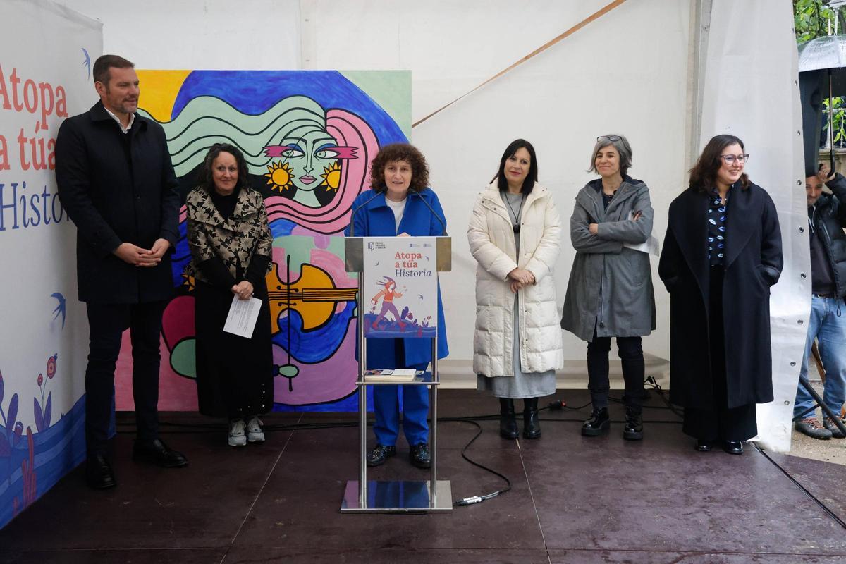 Inauguración de la feria del libro en Santiago