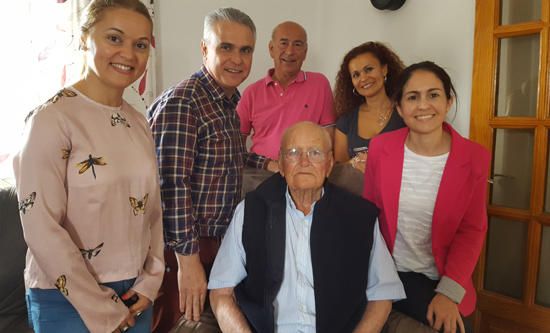 Susano Domínguez cumple 102 años