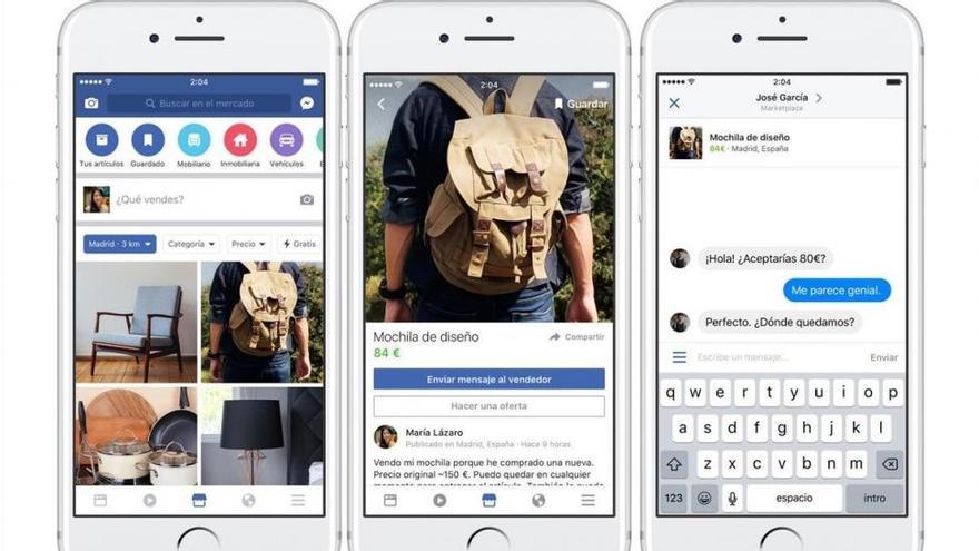Facebook lanza Marketplace, la competencia de Wallapop