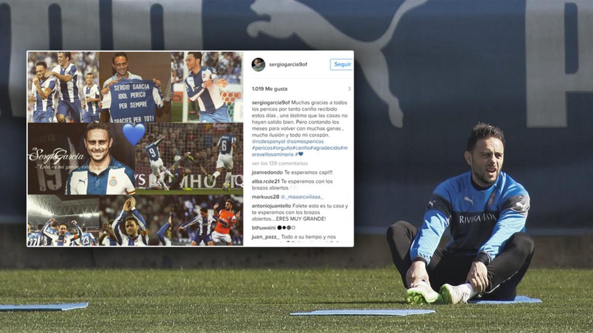 Sergio García dejó un sentido mensaje a la afición del Espanyol