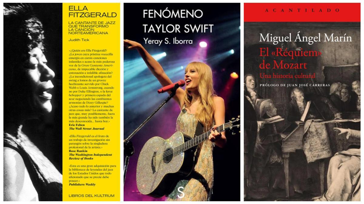 Portadas de algunos de los libros sobre música recomendados para Sant Jordi