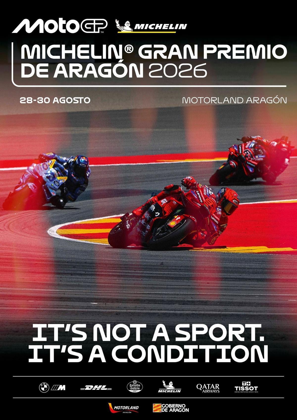 Cartel del Gran Premio de Aragón de MotoGP 2026.