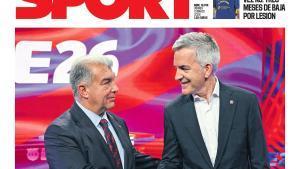 Esta es la portada de SPORT de hoy viernes, 13 de marzo de 2026