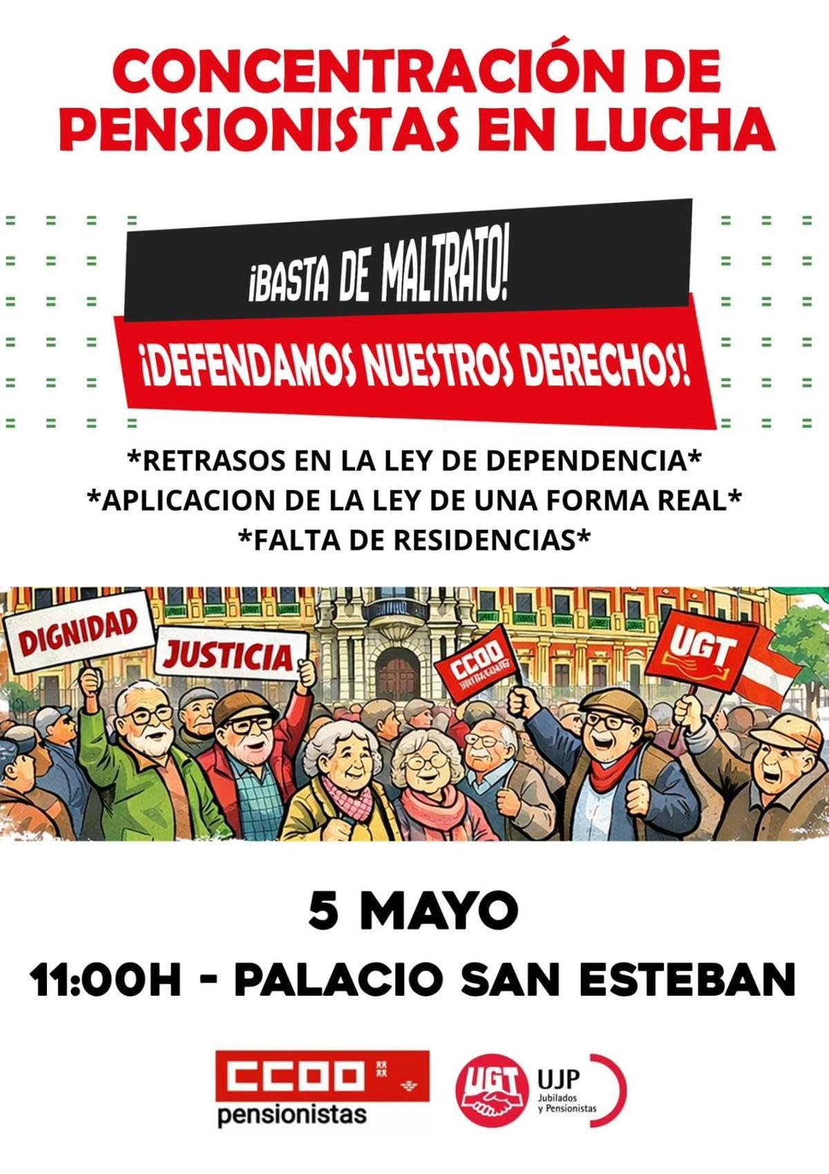 Cartel de la concentración.