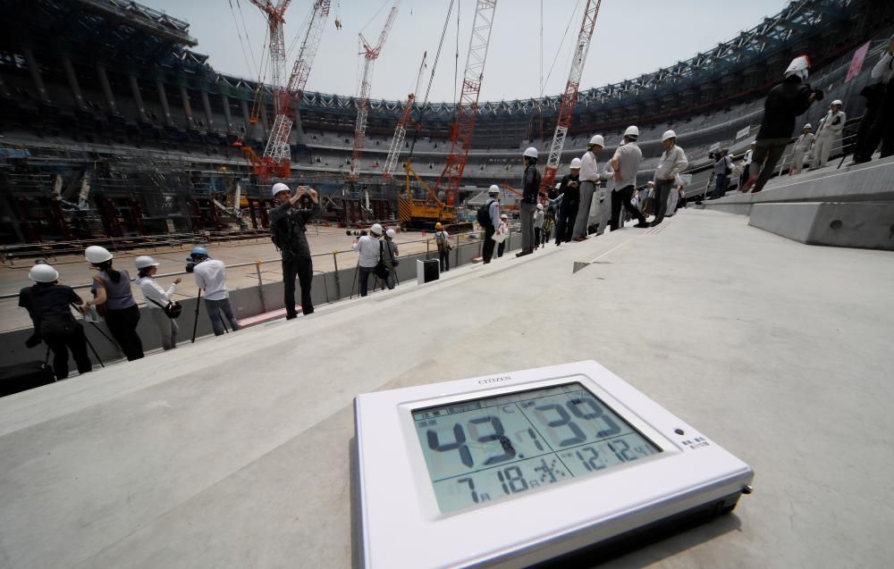 Obras del estadio olímpico de Tokio 2020