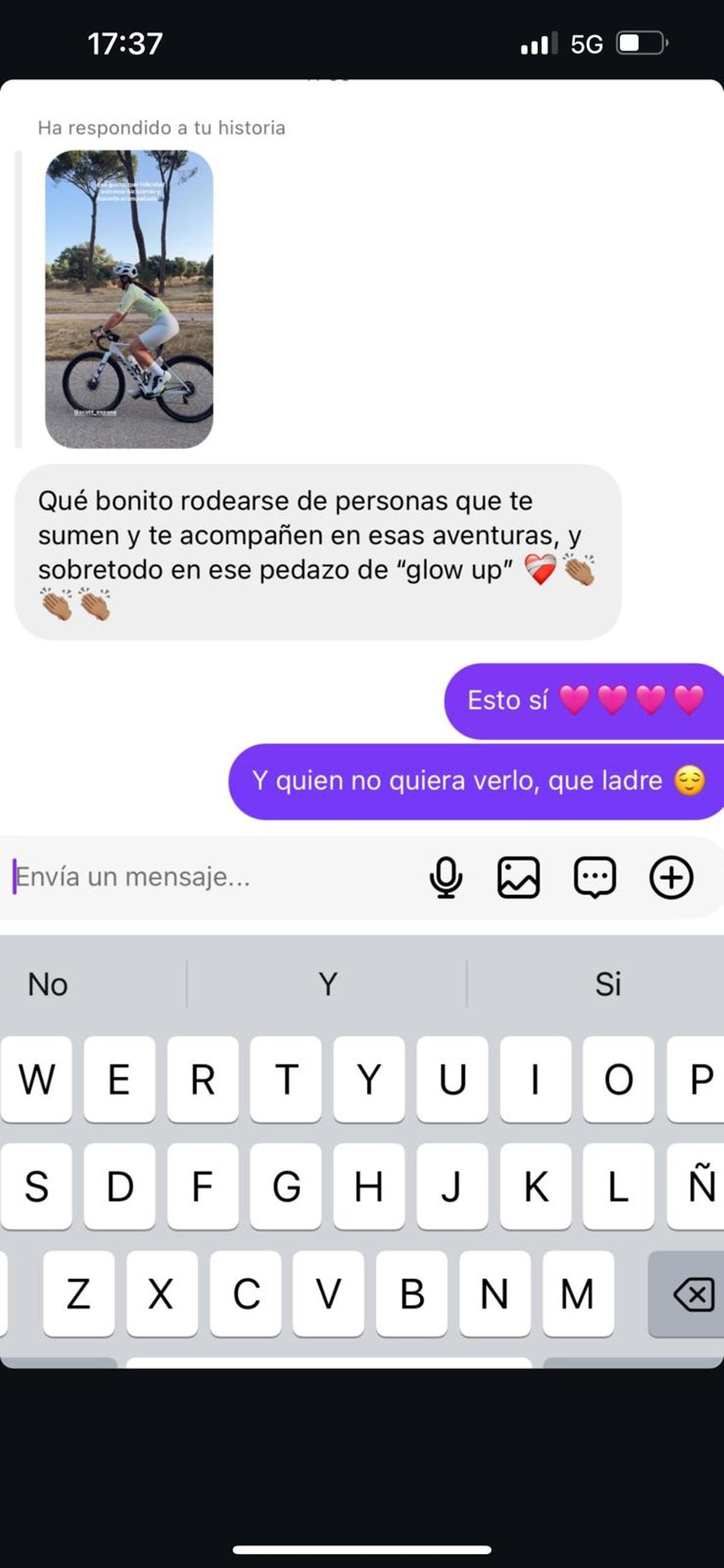 Historia de Instagram de Laura Escanes.