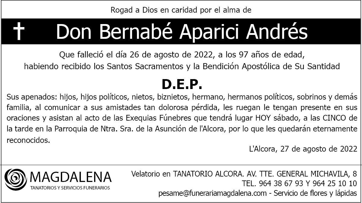 Bernabé Aparici Andrés