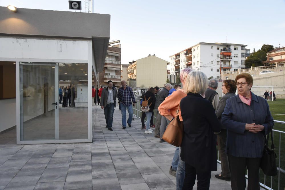 Sant Vicenç mostra el seu nou camp de futbol