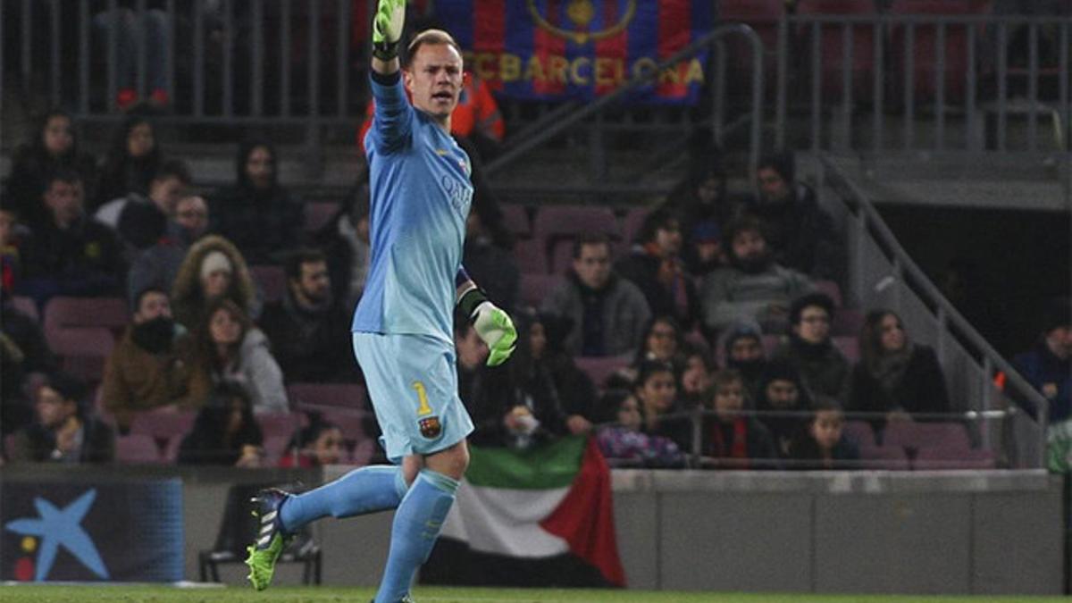 Ter Stegen encajó su primer tanto en Copa