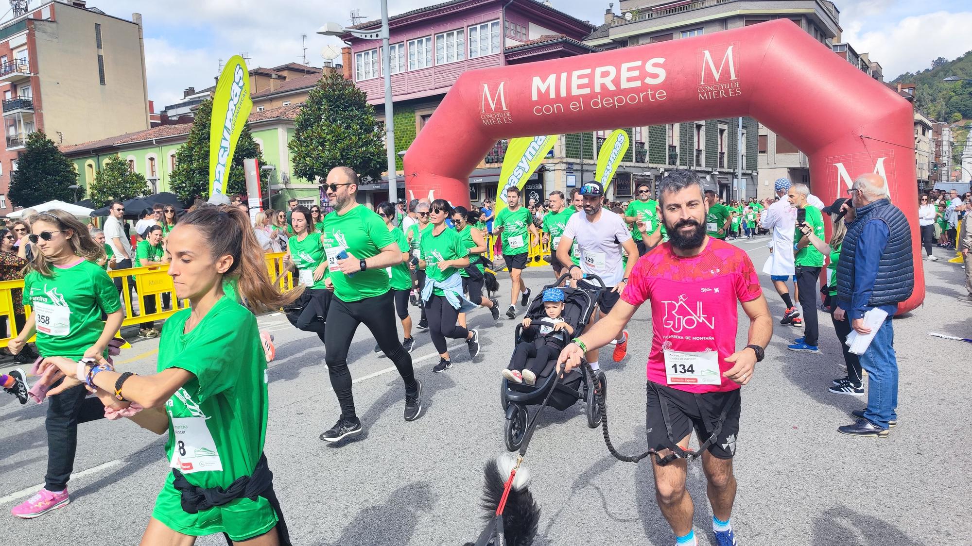 La carrera contra el cáncer de Mieres, en imágenes.