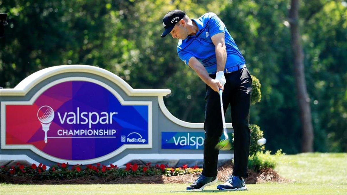 Sergio García, durante la primera vuelta del Valspar Championship