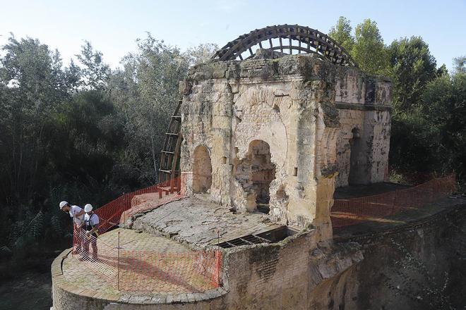 Así luce la noria de la Albolafia después de su limpieza