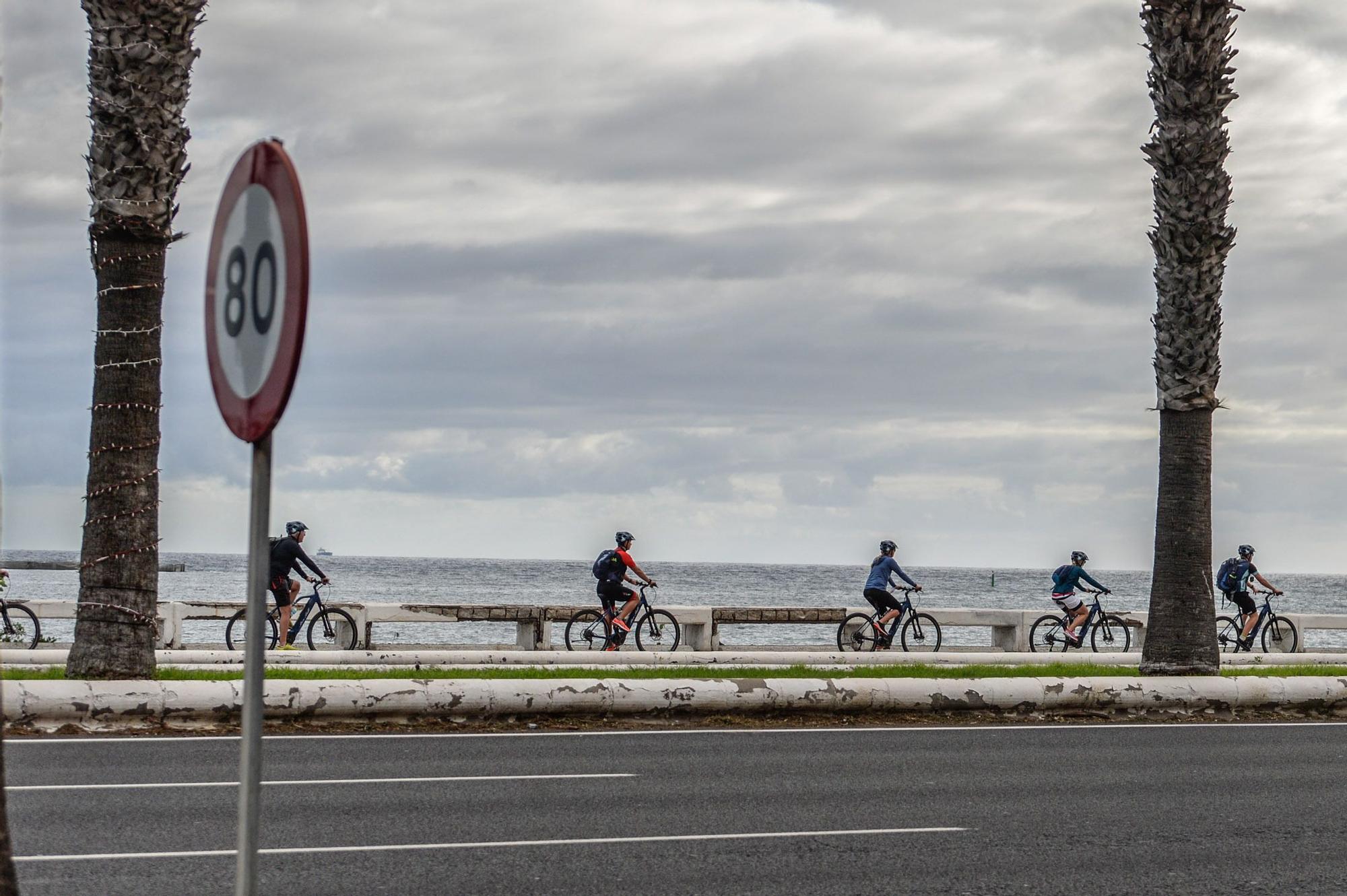 Así de vacía amaneció Las Palmas de Gran Canaria este 2021