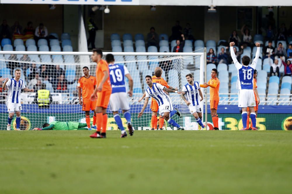 Las mejores imágenes del Real Sociedad - Valencia