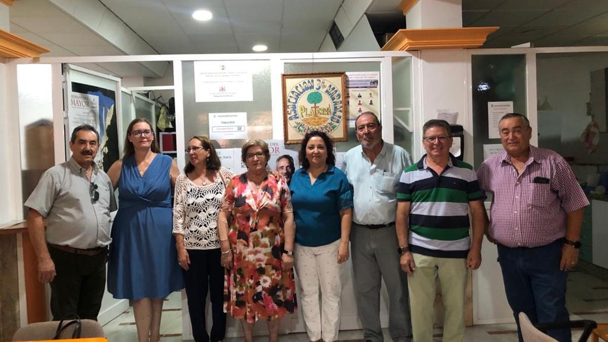 Alicia Moya en la Asociación de Mayores Platerna.