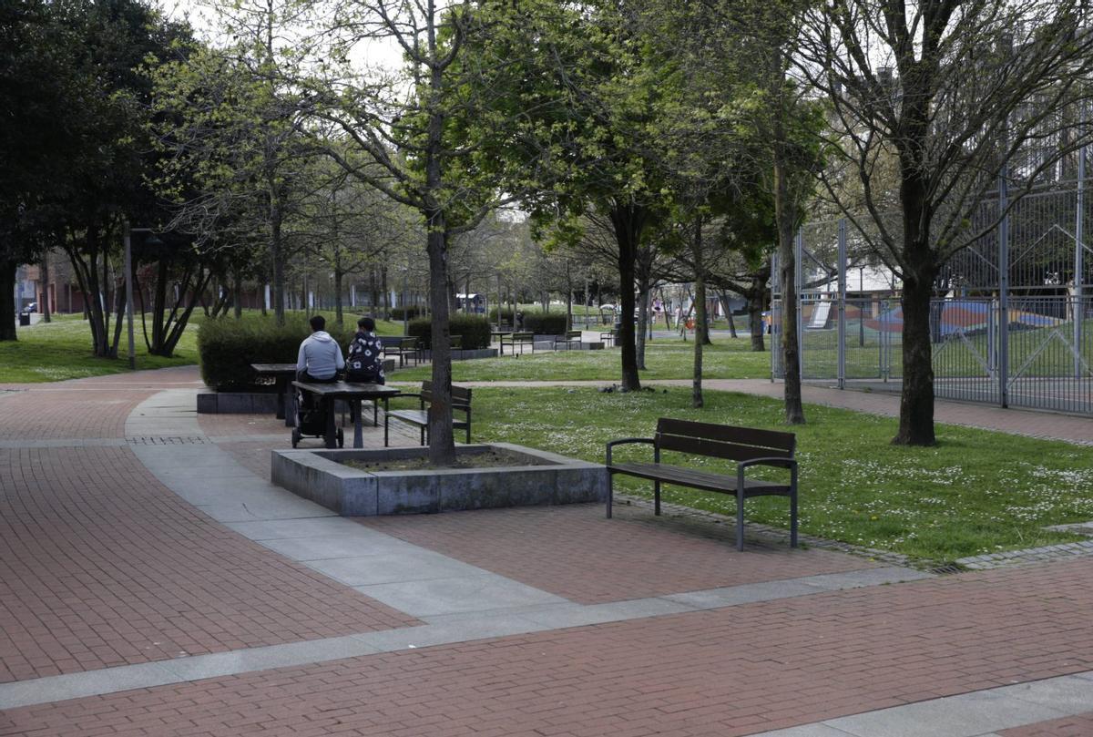 La zona del parque de Las Palmeras donde se produjo la agresión.