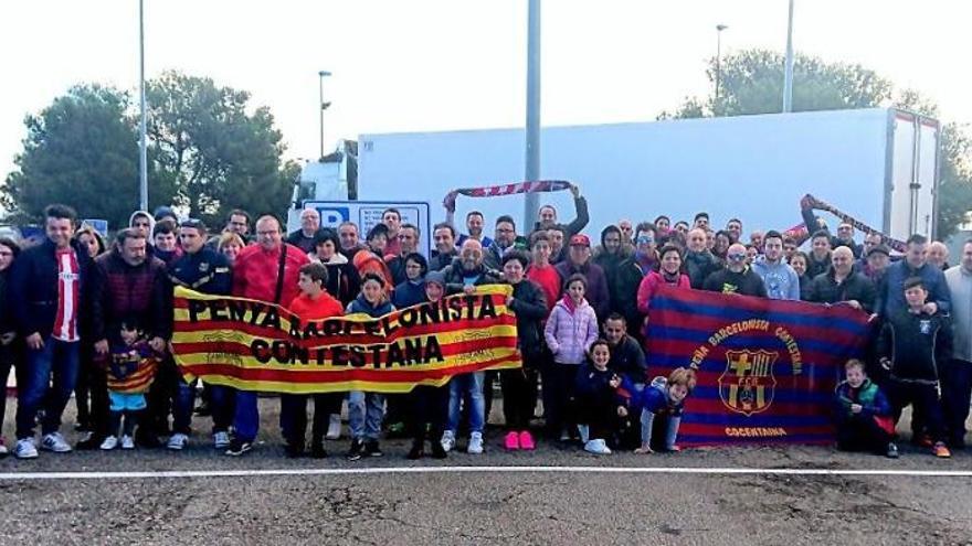 La Penya Barcelonista Contestana desplaza dos autobuses al Camp Nou