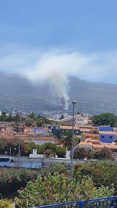 Otro conato de incendio en La Orotava