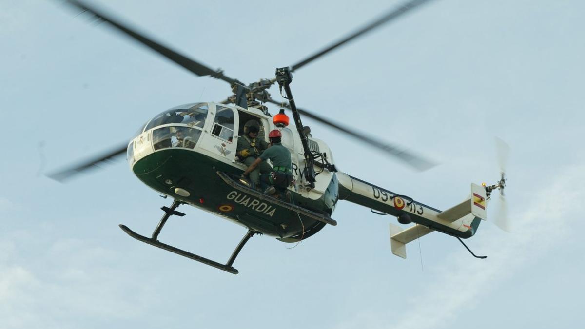 Helicóptero de la Guardia Civil, en una imagen de archivo.