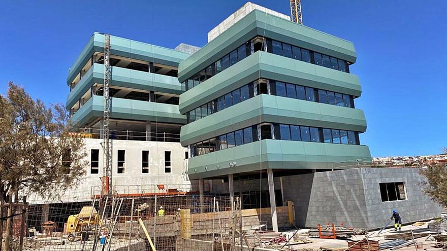 Imagen de archivo del edificio en obras del edificio del Parque Científico y Tecnológico de Cuevas Blancas.