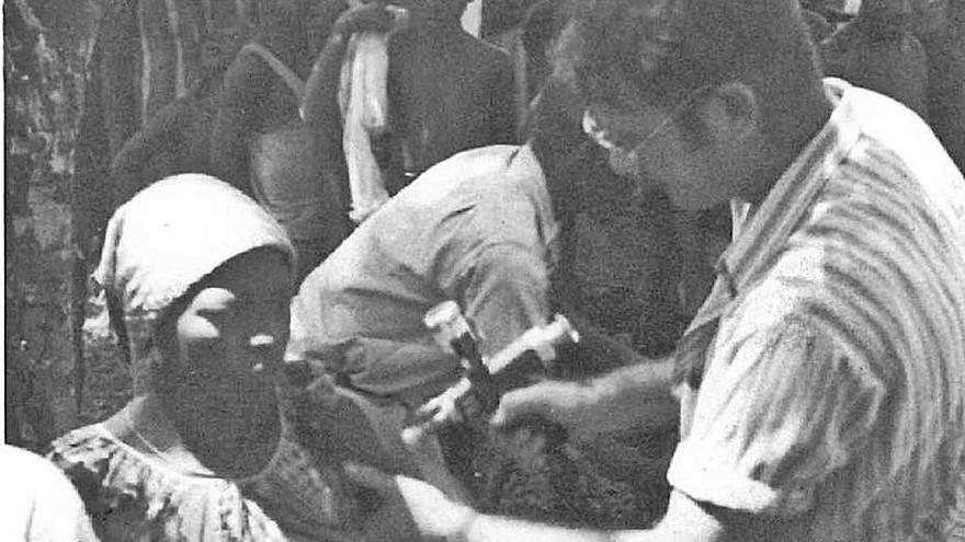 Durante la campaña de vacunación de la viruela en el 68. | D.I.