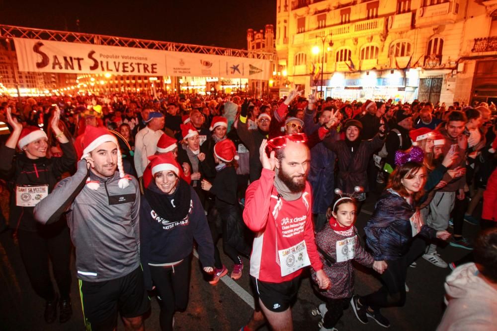 Participantes en la San Silvestre de Valencia