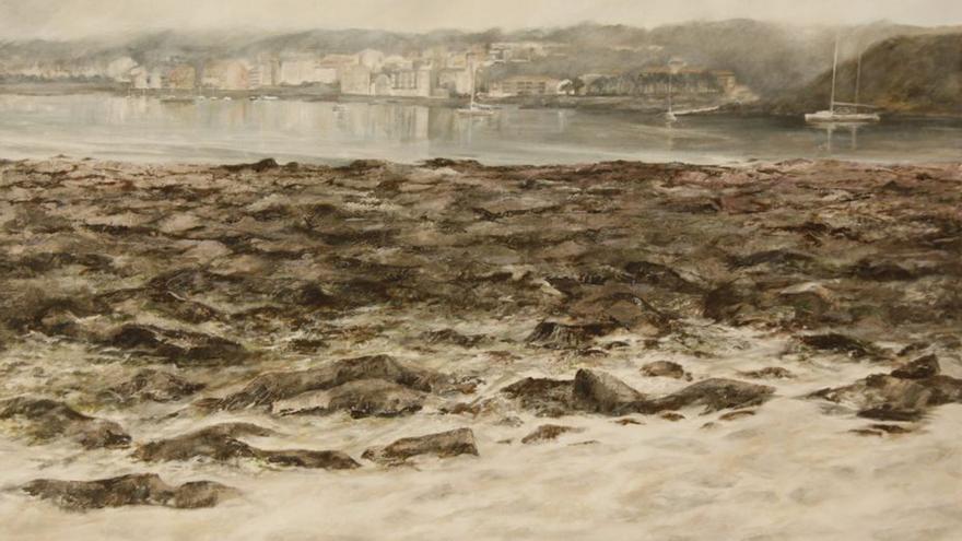 Nuria Liria amosa no Museo Man de Camelle a súa obra inspirada na paisaxe da Costa da Morte