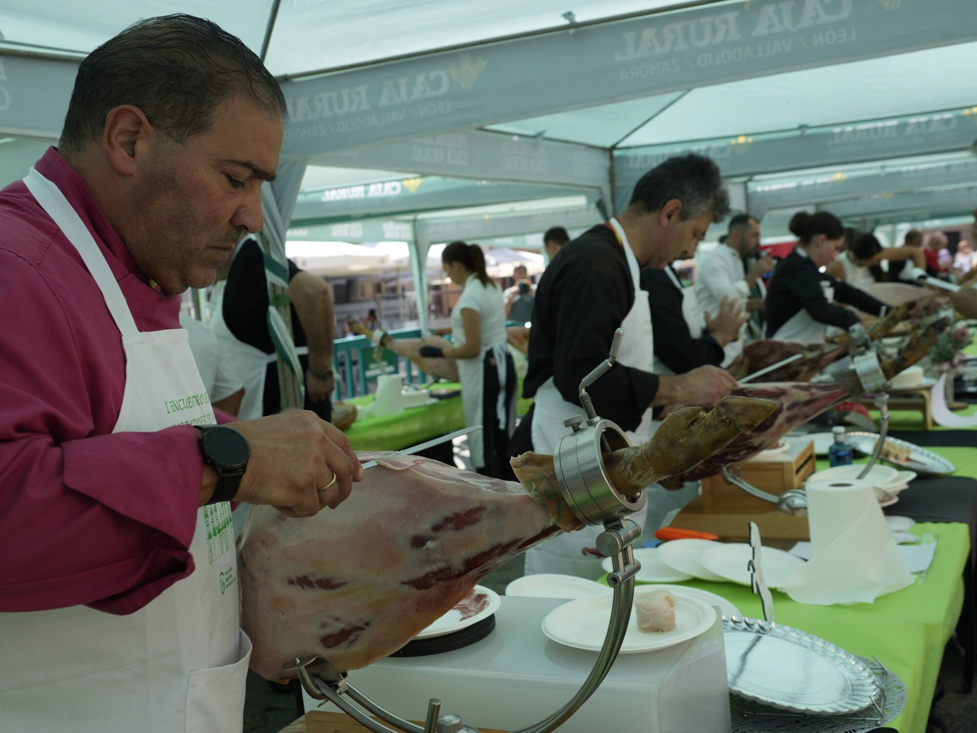 I Encuentro Benéfico de cortadores de jamón de Zamora, a beneficio de AECC