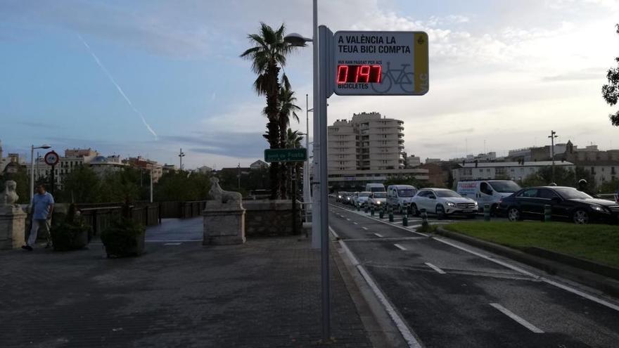 Colocan dos contadores de bicicletas