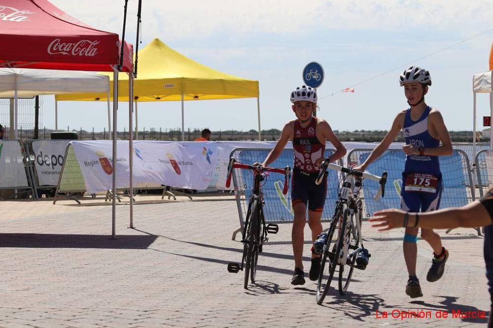 Final de triatlón de Deporte en Edad Escolar