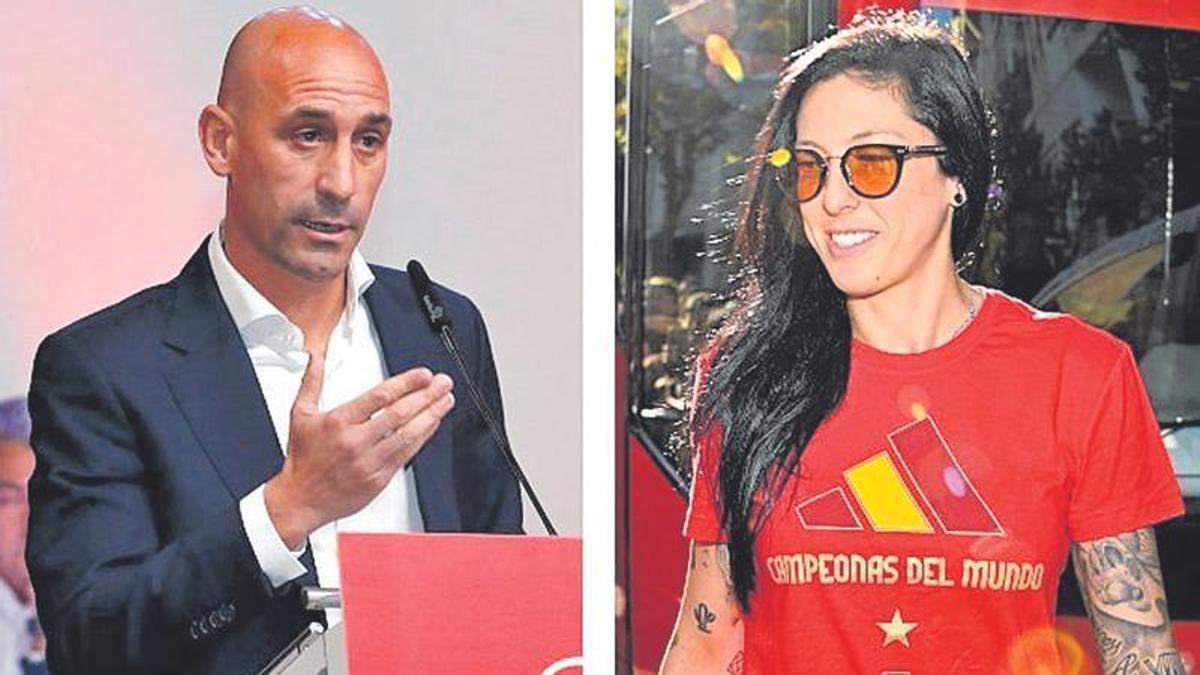 Luis Rubiales y Jennifer Hermoso