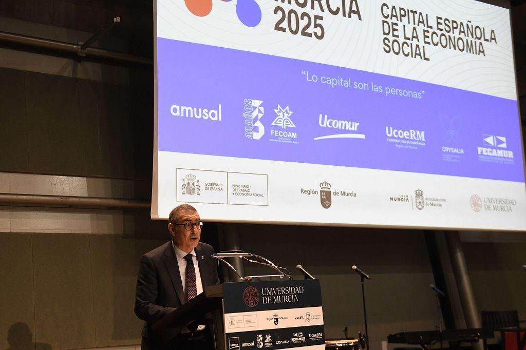 El acto en la UMU para celebrar que Murcia es Capital Española de la Economía Social 2025