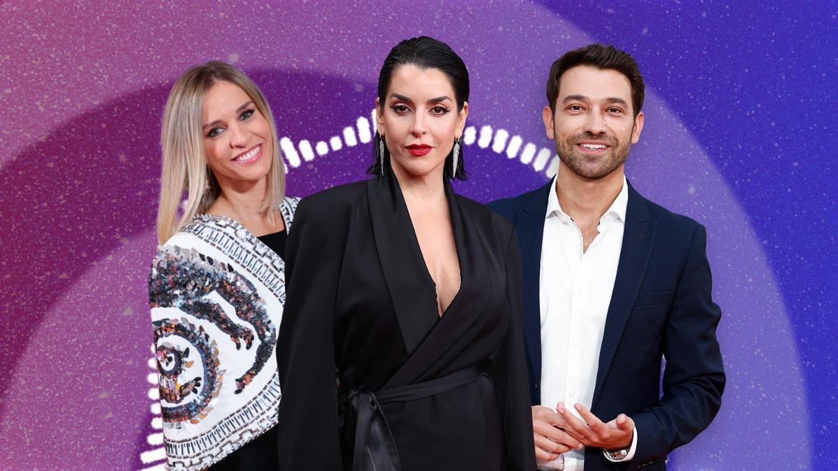 Ana Prada, Ruth Lorenzo y Marc Calderó, presentadores del Benidorm Fest 2024.
