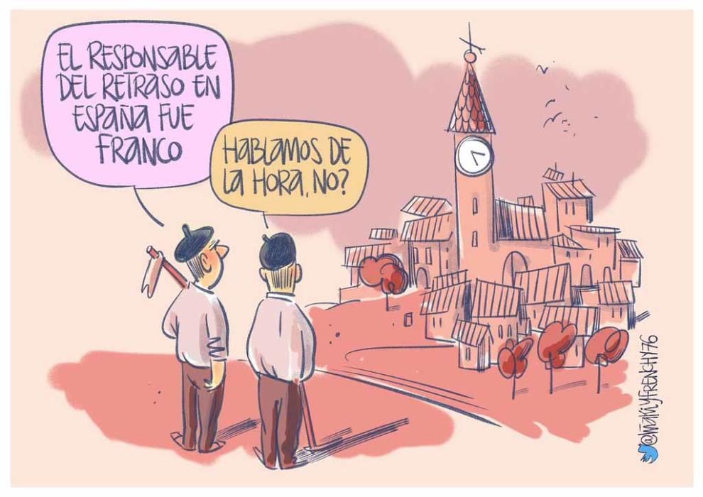 Imaginación y humor a costa del cambio de hora