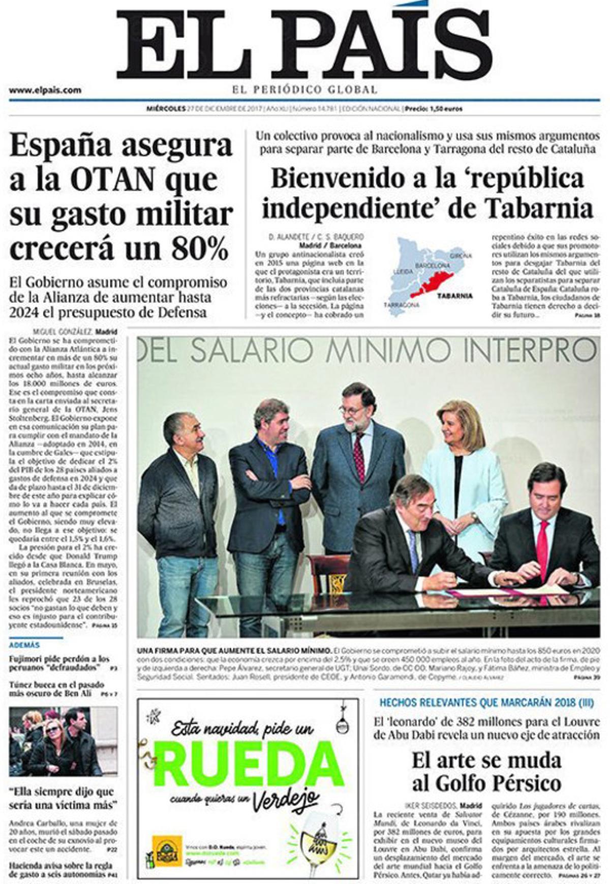 portada-el-pais-27-12-2017