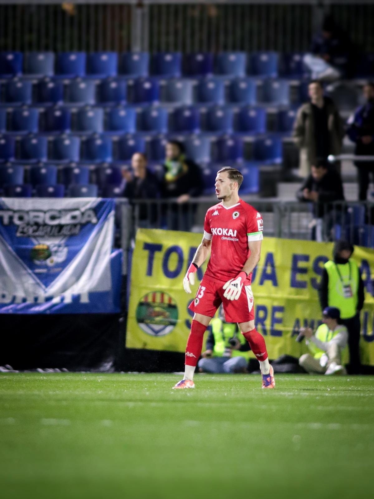 Alessandro Blazic, en su partido de debut ante el Europa.